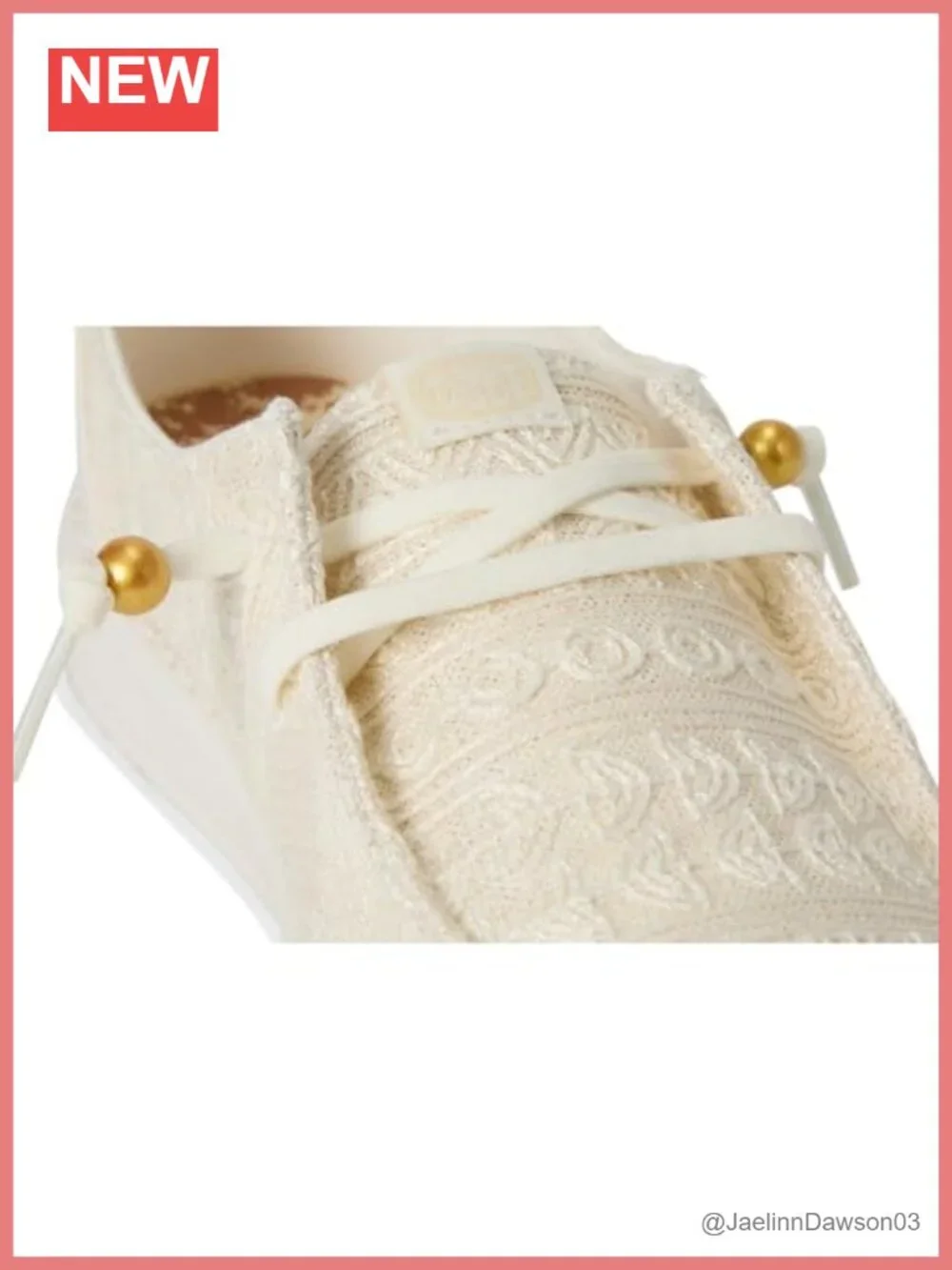 Crochet Lace Slip-On Loafers with Fringe Heel, Cotton, Memory Foam, Flex & Fold